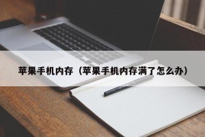 苹果手机内存（苹果手机内存满了怎么办）