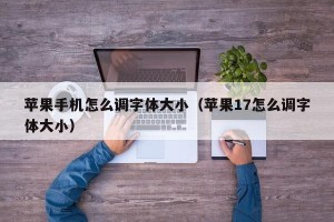 苹果手机怎么调字体大小（苹果17怎么调字体大小）